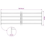  Sigurnosna rešetka za prozore s 4 poprečne šipke 3 kom. Bijela 93-174 cm | Shoptok.si