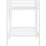vidaXL Krevet na kat bez madraca bijeli 100x200 cm čelik | shoptok.hr