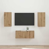  Set TV komoda 2 pcs Umjetnički hrast Konstruirano drvo | shoptok.hr