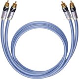 Oehlbach cinch avdio priključni kabel [2x moški cinch konektor - 2x moški cinch konektor] 0.50 m modra pozlačeni konektorji XXL® Series 2, (20431645) Cene