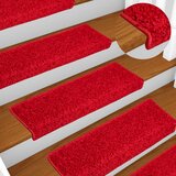  Prostirke za stepenice 10 kom 65x21x4 cm crvene pravokutne rubove | shoptok.hr