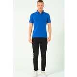 Dewberry T8586 MEN'S POLO NECK T-SHIRT-SAX-2 | Shoptok.si