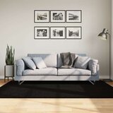 vidaXL Preproga s kratkimi vlakni mehka pralna črna 140x200 cm | Shoptok.si