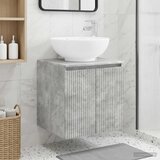  Umivaonik s policom Betonska siva 49,5 x 44,5 x 65 cm | shoptok.hr