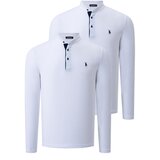 Dewberry DUO SET V4009 MENS SWEATSHIRT-WHITE-WHITE Cijene