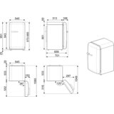 Smeg Hladilnik FAB10RWH6, bel | Shoptok.si