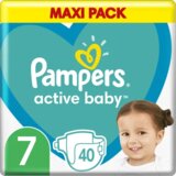 Pampers Active Baby Size 7 jednokratne pelene 15+ kg 40 kom Cijene