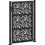  Vrtna vrata crna 100x150 cm dizajn s čeličnim krilom | shoptok.hr