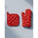 Sinsay Kuhinjska rukavica i podmetač za lonac s motivom šećernih štapića | shoptok.hr