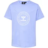 Hummel Funkcionalna majica 'Tres' pastelno modra / bela