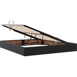  Otomanski krevet s pohranom Crna 160 x 200 cm Lažna koža | shoptok.hr