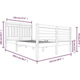  Za krevet od masivnog drva 120 x 200 cm | shoptok.hr