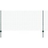 vidaXL Euro ograja z 11 U stebrički Zelena 1x25 m Jeklo, (22086235) | Shoptok.si