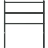  Kovinsko posteljno vzglavje črno 80 cm, (21142391) | Shoptok.si