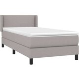  Box spring postelja z vzmetnico svetlo siv 100x200 cm blago, (20723715) | Shoptok.si