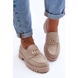 Laura Messi Women's Leather Half-Boots with Ornament Beige Rosefalls | Eponuda.ba