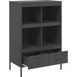  Visoka komoda crna 68 x 39 x 101,5 cm od čelika | shoptok.hr