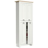 MID.YOU Omara Za Oblačila Balusa, Bela, Barva Hrasta | Shoptok.si