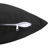  Presvlaka za jastuk 6 pcs HEERLEN Crna 40 x 80 cm Baršun | shoptok.hr