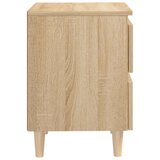  Nočna omarica z nogami 2 kosa sonoma hrast 40x35x50 cm, (20734761) | Shoptok.si