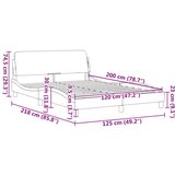  Okvir za krevet s uzglavljem plavi 120 x 200 cm baršunasti | shoptok.hr