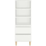  Visoka komoda bijela 40 x 36 x 110 cm od konstruiranog drva | shoptok.hr