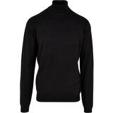 UC Men Knitted Turtleneck Sweater black Cene