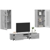  Set TV komoda Zidne FLORIN 3 pcs Siva Sonoma Konstruirano drvo | shoptok.hr