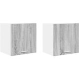 Viseći ormarić 2 pcs Siva Sonoma i bijela 40 x 31 x 40 cm | Eponuda.com