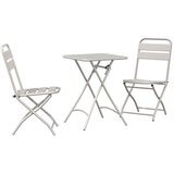 Bistro set 3 pcs Bež Čelik | Eponuda.com