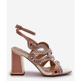 S. BARSKI Women's Embellished Sandals with Stiletto Heel D&A | ePonuda.com
