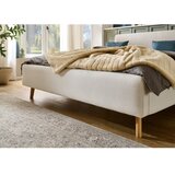 Meise Möbel Kremno bela oblazinjena zakonska postelja brez letvenega dna 140x200 cm Mattis – | Shoptok.si