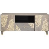 TV ormar s ladicama Siva 105 x 33 x 46 cm Čvrsto drvo manga | shoptok.hr