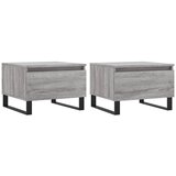  The Living Store Klubska mizica 2 kosa siva sonoma 50x46x35 cm inženirski les - Klubska Mizica, (21453376) | Shoptok.si