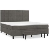  Krevet s oprugama i madracem tamnosivi 180x200 cm baršunasti | shoptok.hr