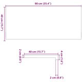  Prozorske klupice 2 kom svijetlosmeđe 90x40x2 cm masivne hrast | shoptok.hr