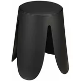 Wenko Črn plastičen stolček Comiso –