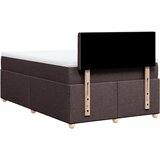  box spring s madracem tamnosmeđi 120 x 190 cm od tkanine | shoptok.hr