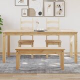 vidaXL Jedilna miza Panama 180x90x75 cm trdna borovina Cene