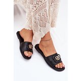 Boto Flat Women's Slippers With Decorative Detail Black Nenitta | ePonuda.com