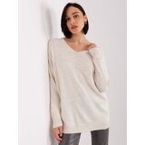 RUE PARIS Sweater-TO-SW-1810.26P-light beige | Shoptok.si