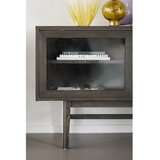 Rowico Smeđa vitrina u dekoru hrasta s kliznim vratima 170x75 cm Hazelton – | shoptok.hr