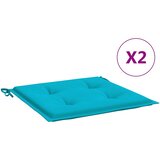  Jastuci za vrtne stolice 2 kom tirkizni 50x50x4 cm od tkanine | shoptok.hr
