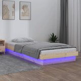 The Living Store LED posteljni okvir 75x190 cm trden les - Posteljni Okvir, (21526261) Cene