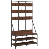  Stalak za odjeću i cipele smeđa boja hrasta 100x40x184 cm | shoptok.hr