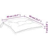  Jastuci za stolice 6 kom krem bijeli 40x40x7 cm tkanina Oxford | shoptok.hr