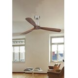 Faro 33370DC - Stropni ventilator LANTAU, braon/mat hrom, prečnik 132 cm + daljinski upravljač | Eponuda.com