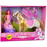  Lutka princeze s dodacima za figure bijelih ponija. Slike
