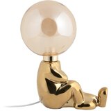 Leitmotiv LED zatemnitvena namizna svetilka v zlati barvi s steklenim senčilom (višina 22,5 cm) Joey – | Shoptok.si