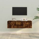 vidaXL Komplet TV omaric 2-delni dimljen hrast inženirski les | Shoptok.si